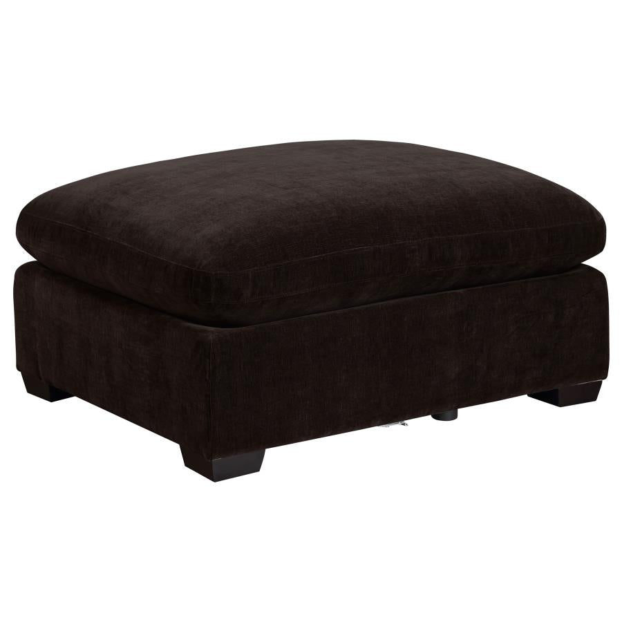 Canapé sectionnel modulaire rembourré 5 pièces Lakeview Chocolat noir