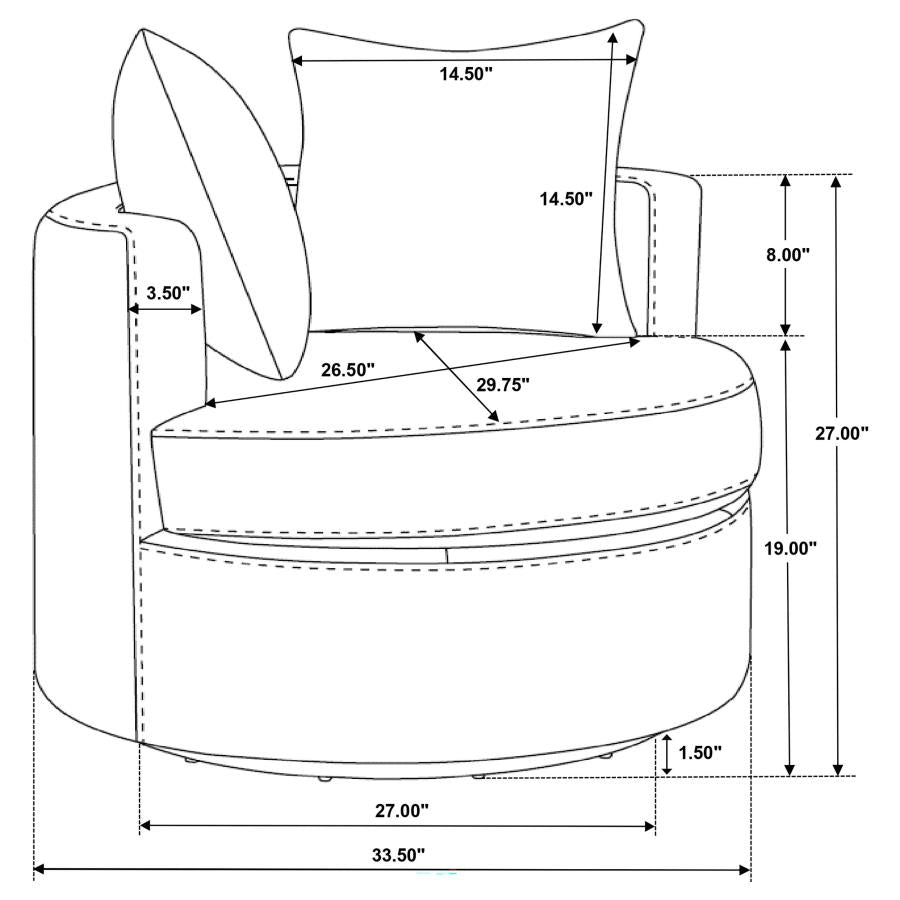 902275 Chaise pivotante