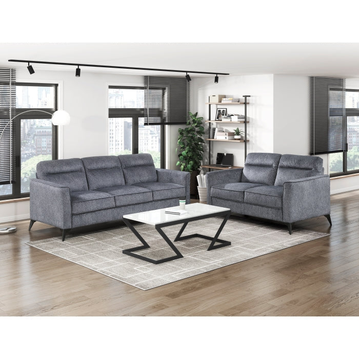 9733DGY-3 Canapé Tellot - Gris foncé