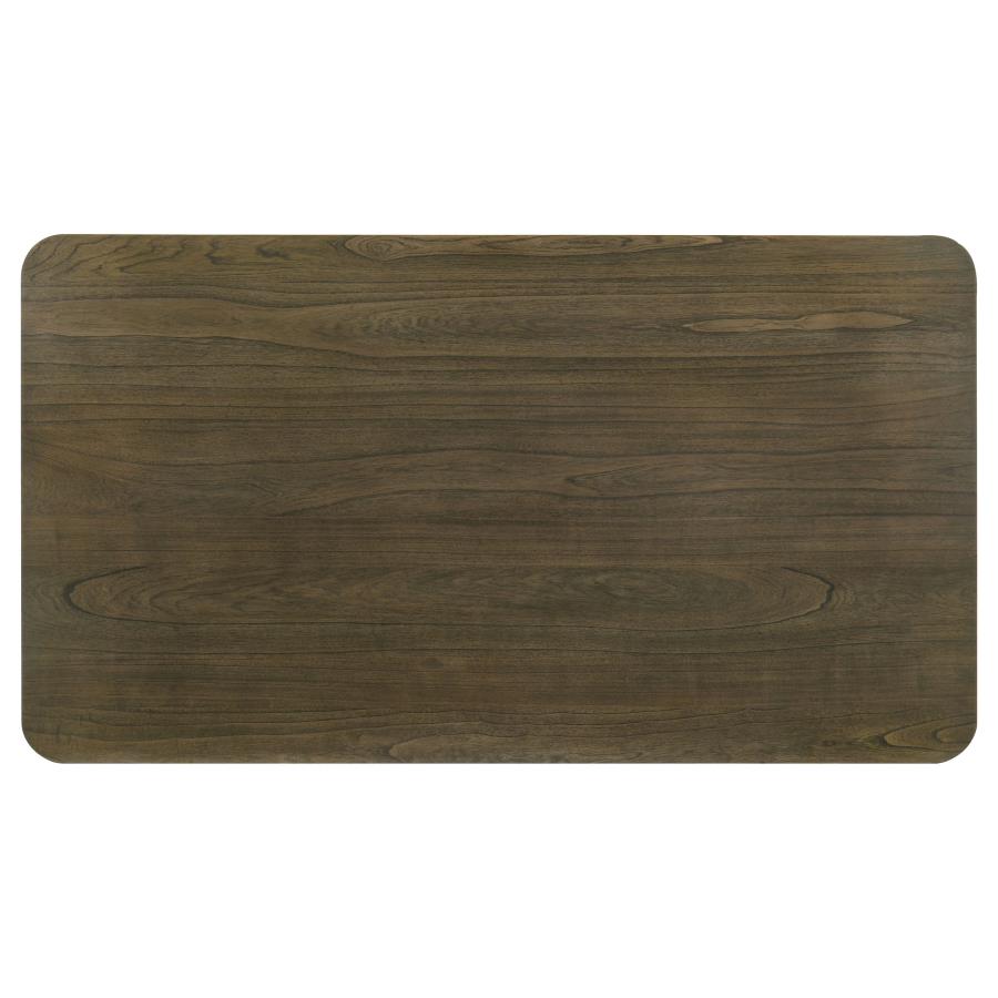 Ensemble de salle à manger rectangulaire Biloxi 5 pièces 71 pouces brun grisâtre