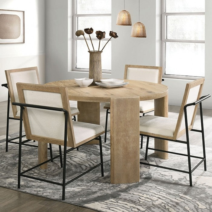 Ensemble de salle à manger en bois 5 pièces Edenbridge finition chêne FM3220AK-RT