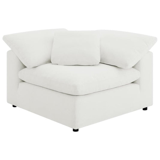 Canapé modulaire rembourré Serene Cloud 4 pièces en tissu Boucle Ivoire 