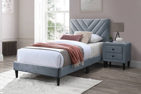 F9631T Lit plateforme double - Gris