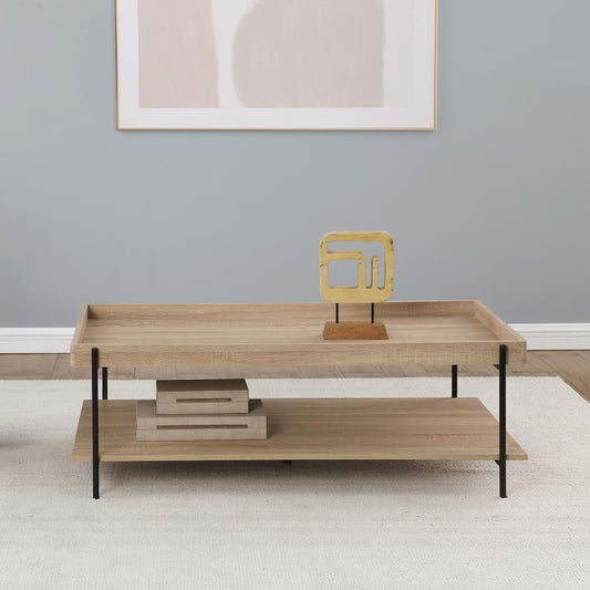Table basse rectangulaire en bois Fallon