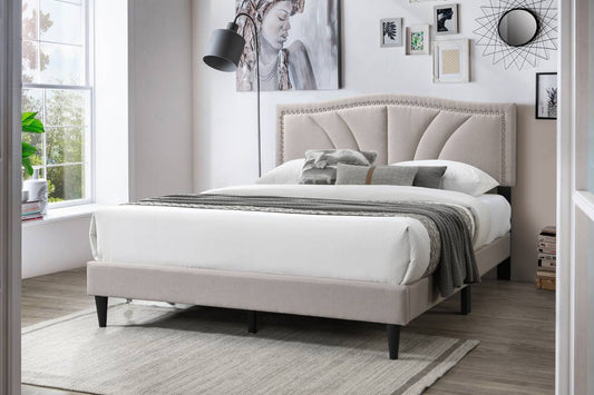 F9655Q Ensemble lit plateforme Queen et matelas Queen
