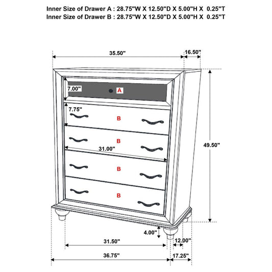 Commode Barzini - Blanc
