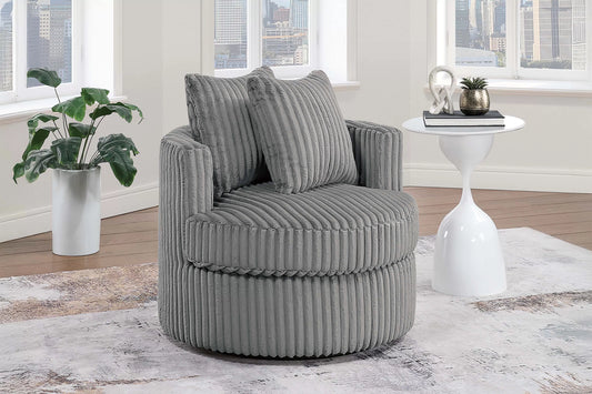 Chaise pivotante en forme de tonneau F1942 