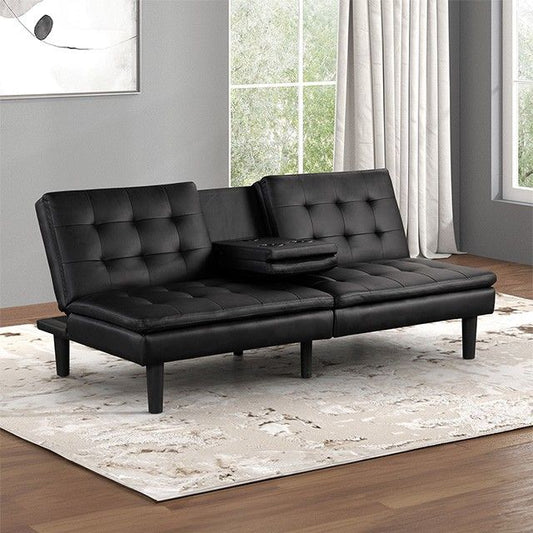 FM2908BK Futon bloc avec table rabattable et USB 