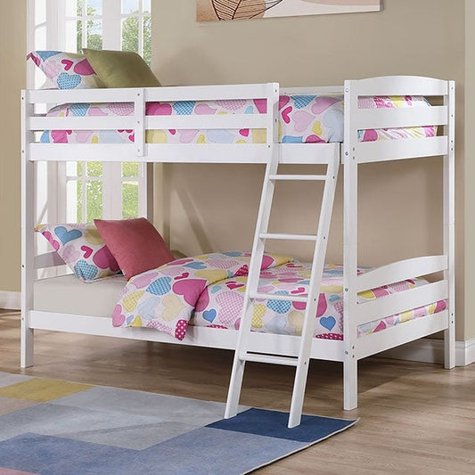 FM-BK002WH Lit superposé simple Candice - Blanc