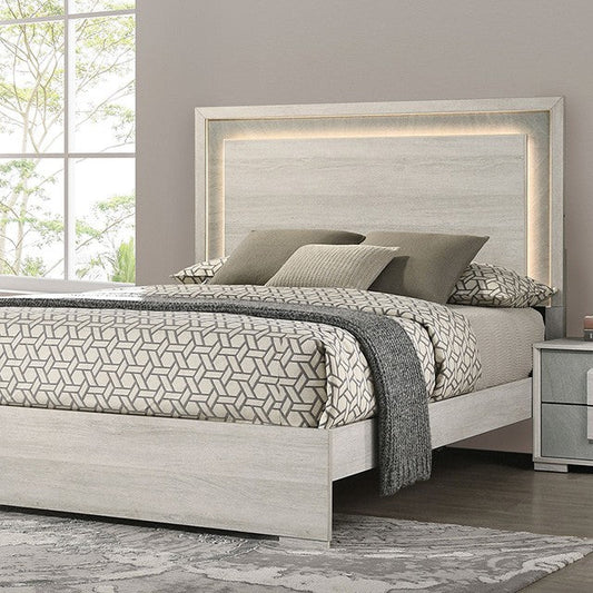 FM7201WH LINCOLT Lit Queen avec LED
