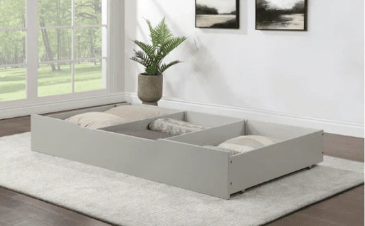 CM1477GY-BED Lycoris Lit de repos double et lit gigogne avec tiroir convertible