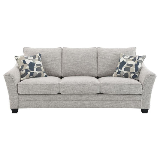 509671 Canapé rembourré Tomkins Boucle Gris clair 
