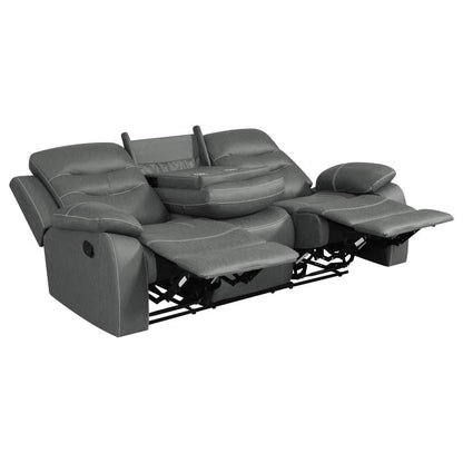 602531 Canapé inclinable rembourré Nova Gris foncé 