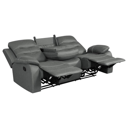 602531 Canapé inclinable rembourré Nova Gris foncé 