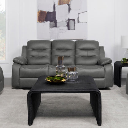 602531 Canapé inclinable rembourré Nova Gris foncé 