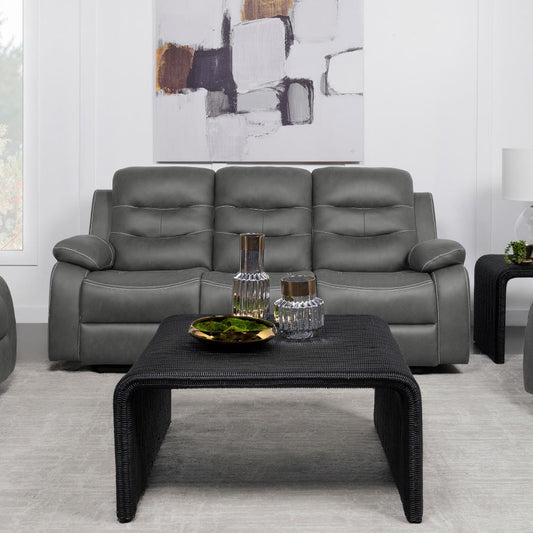 602531 Canapé inclinable rembourré Nova Gris foncé 
