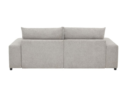 1158-Canapé-lit double surdimensionné Jaylee en tissu gris clair de 88 po de large