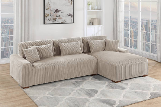 F8456 Canapé modulable moderne 2 pièces XL 