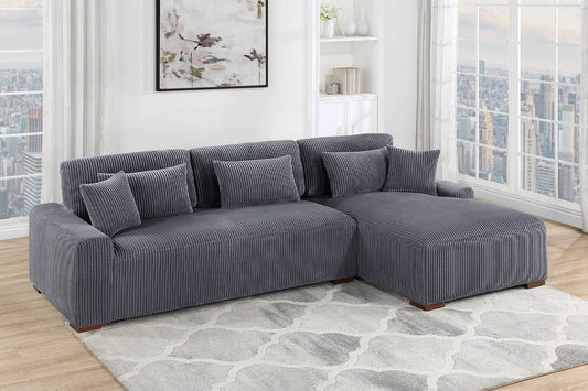 F8455 Canapé modulable moderne 2 pièces XL 