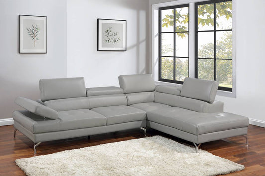 Ensemble de canapés 2 pièces F8447 - Gris 