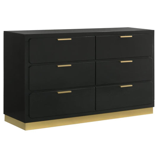 Ensemble de chambre à coucher moderne Caraway Queen 224781Q - Noir