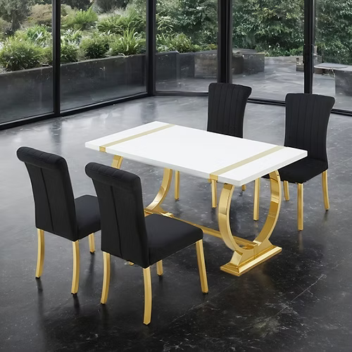 Ensemble de table à manger Holstebro 5 pièces 60