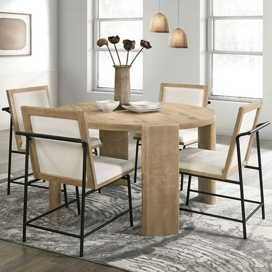 Ensemble de salle à manger en bois 5 pièces Edenbridge finition chêne FM3220AK-RT