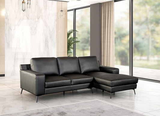 FM69004BK-SECT-R Canapé d'angle Stordal - Noir