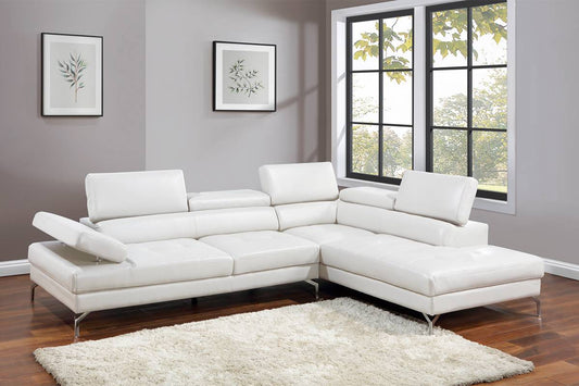 Canapé sectionnel moderne Rise F8448 - Blanc